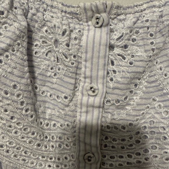 Astr The Label Off the Shoulder Alyssa Eyelet Dress Size Medium - Picture 11 of 12